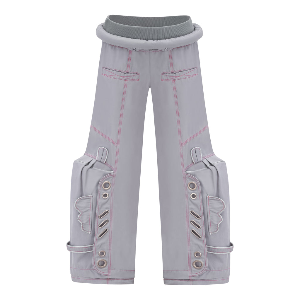 eyeellike_Detachable_3d_Ring_Ear_Eyelet_Structured_Women's_Cargo_Pants_1059388666566_MISSTT