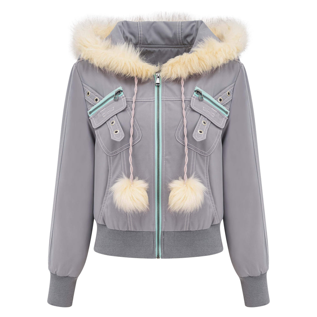 eyeellike_Topstitched_Pocket_Eyelet_Zip_Fuzzy_Hood_Women's_Padded_Puffer_Jackets_747704684555_MISSTT