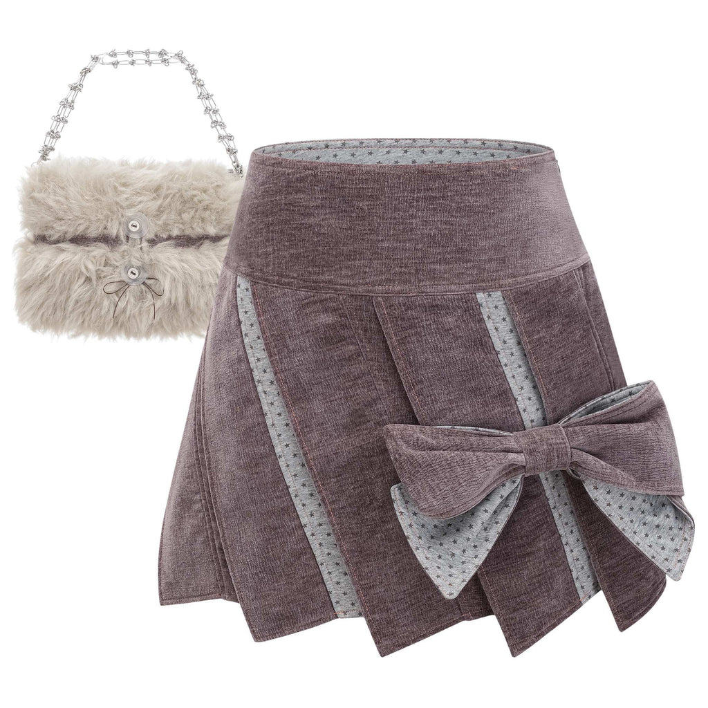 eyeellike_Vintage_Grey_Purple_Chenille_Fleece_Spliced_Slim_Fit_Women's_Matching_Skirt_Sets_992074667280_MISSTT