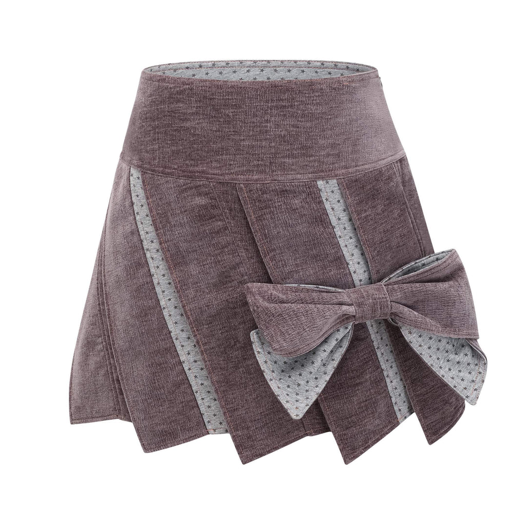 eyeellike_Vintage_Grey_Purple_Chenille_Fleece_Spliced_Slim_Fit_Women's_Matching_Skirt_Sets_992074667280_MISSTT