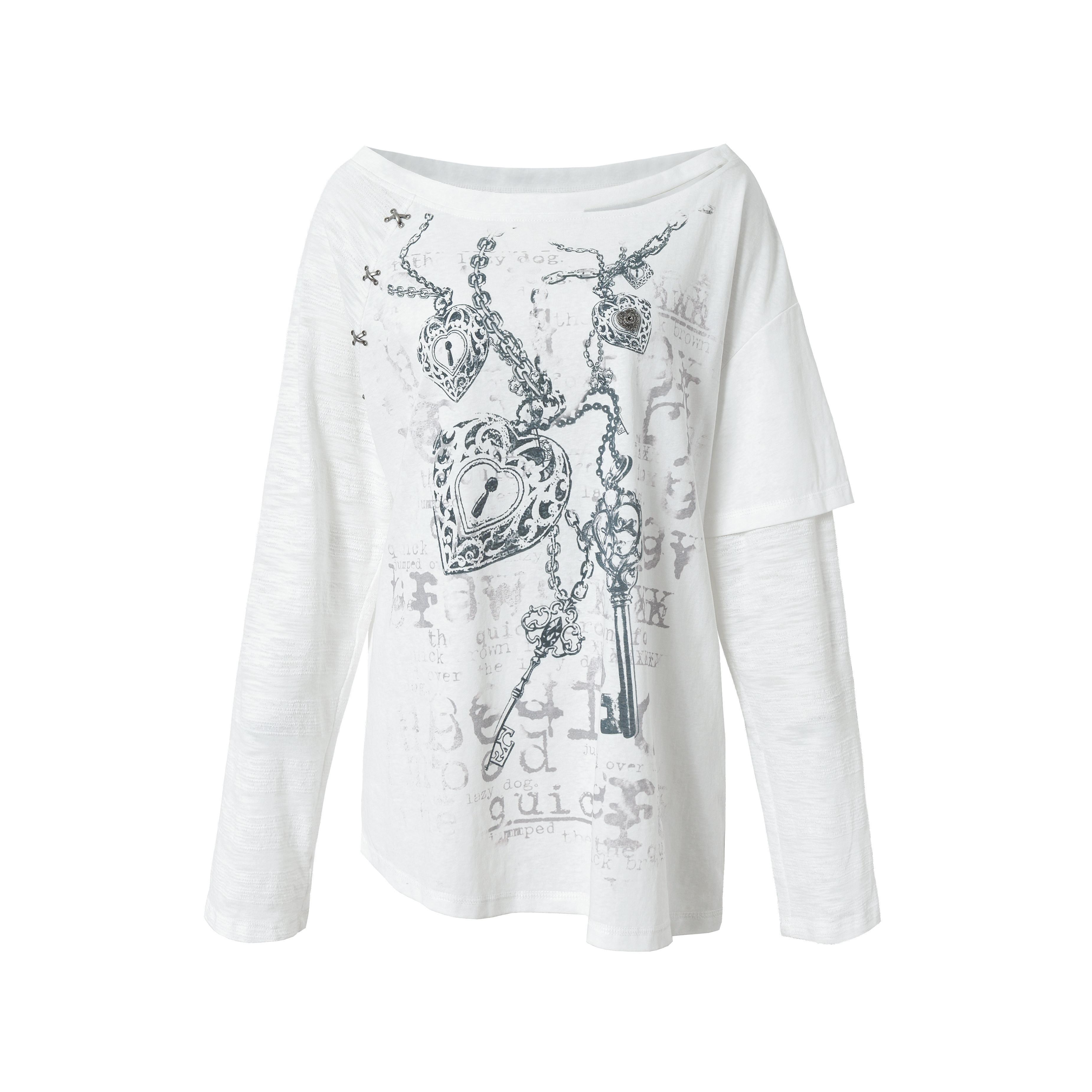 NO_ROMANCE_Oversized_Punk_Graphic_Boat_Neck_Womens_Print_Long_Sleeve_T-Shirts_MISSTT
