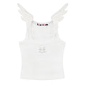 CFIERCE_Stretch_Cotton_Blend_U_Neck_Slim_Curve_Unisex_Angel_Print_Cropped_White_Vest_MISSTT