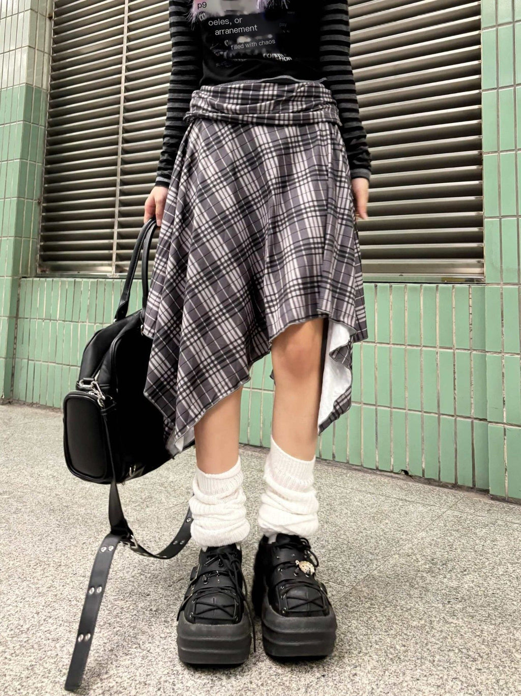 linzerooo_Y2k_Punk_Plaid_Color_Block_Asymmetric_High_Waist_Women's_Polyester_Midi_Skirts_836567358345_MISSTT