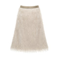 mamc_Beige_Dimensional_Feather_Fringe_Women's_Polyester_Blend_Midi_Skirts_999625143651_MISSTT