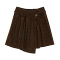 mamc_Brown_Asymmetrical_Waistband_Mid_Rise_Women's_Polyester_Pleated_Skirts_829025824826_MISSTT