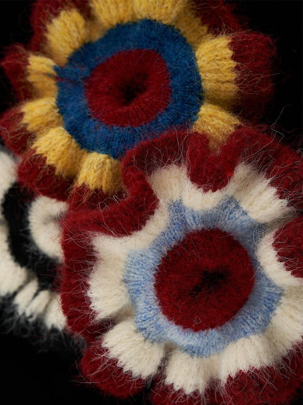 mamc Colorblock Woven Scrunchie Women's Knit Fabric Elastic Hair Accessories