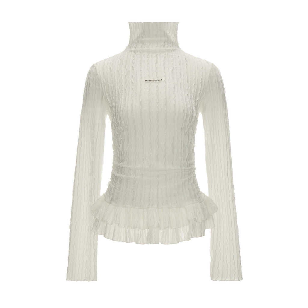 mamc_Double_Layer_Lace_High_Neck_Slim_Fit_Women's_Polyester_Long_Sleeve_T-shirts_967688964875_MISSTT
