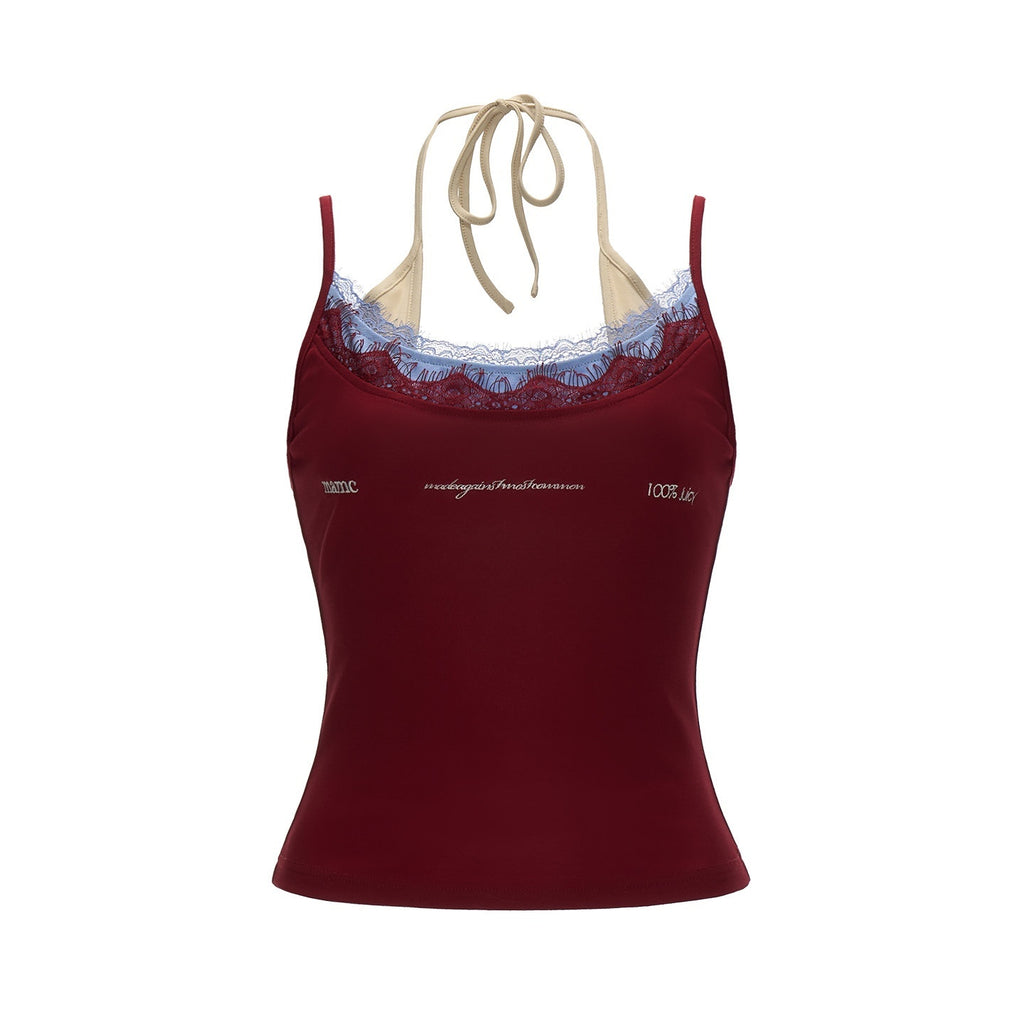 mamc_Embroidered_Lettering_Faux_Layered_Women's_Cotton_Blend_Camisoles_1053911592434_MISSTT
