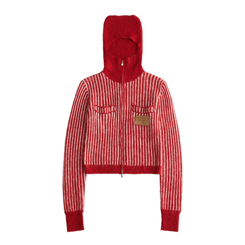 mamc_Hooded_Fuzzy_Striped_Double_Zipper_Women's_Acrylic_Wool_Blend_Cardigans_861853780552_MISSTT