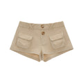mamc_Khaki_Workwear_Cargo_Pocket_Low_Waist_Women's_Cotton_Sweat_Shorts_1051260211289_MISSTT