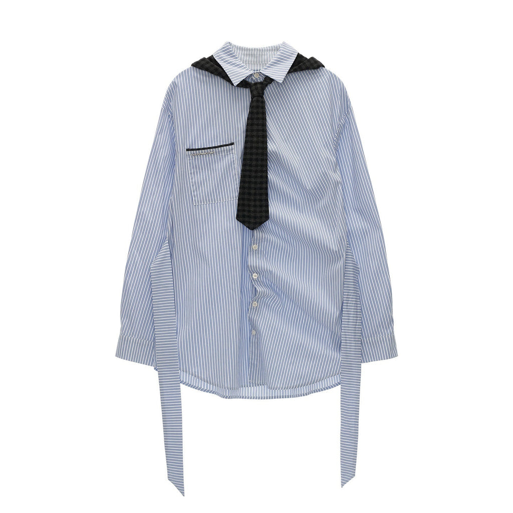 mamc_Longline_Striped_Bow_Tie_Long_Sleeve_Women's_Cotton_Oversized_Shirts_979049869428_MISSTT