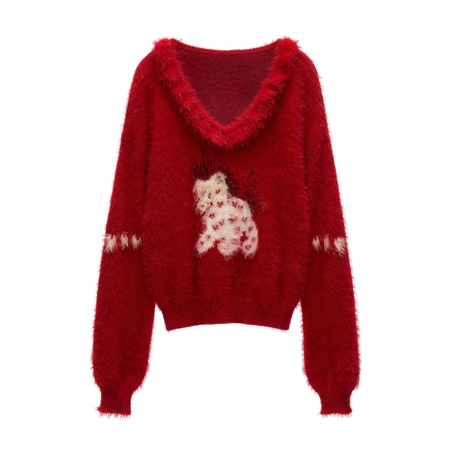 mamc_Red_Heart_Pony_Doll_Collar_Loose_Fit_Women's_Polyamide_Knit_Sweaters_991629704113_MISSTT