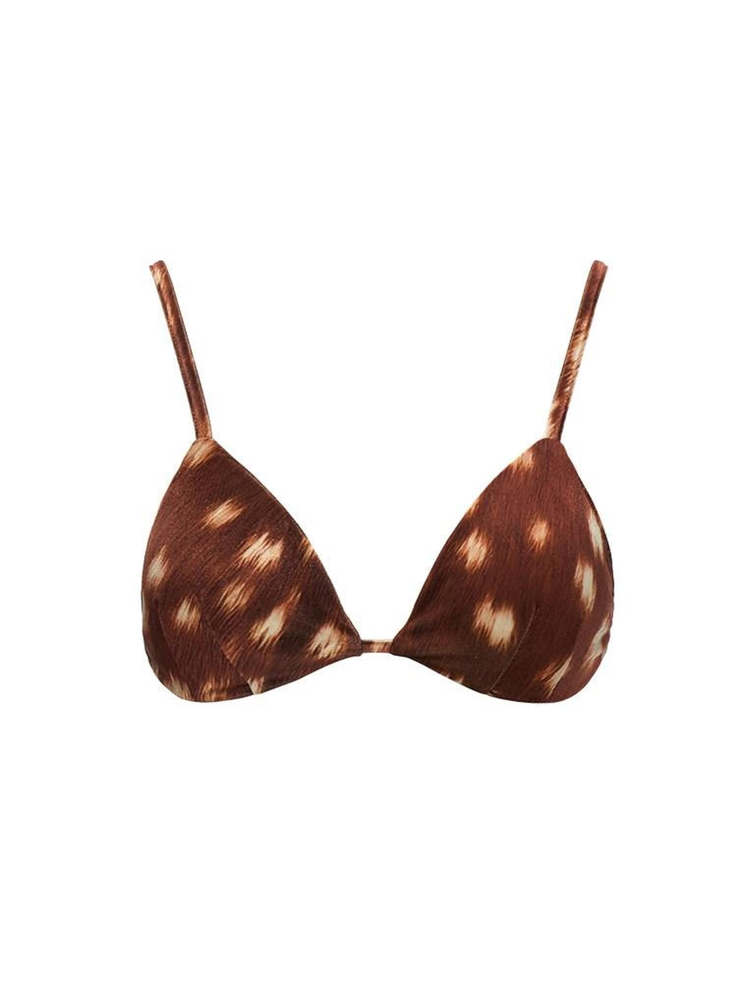 mamc Reindeer Print Bikini Strappy Cropped Slim Fit Women's Polyester Camisoles