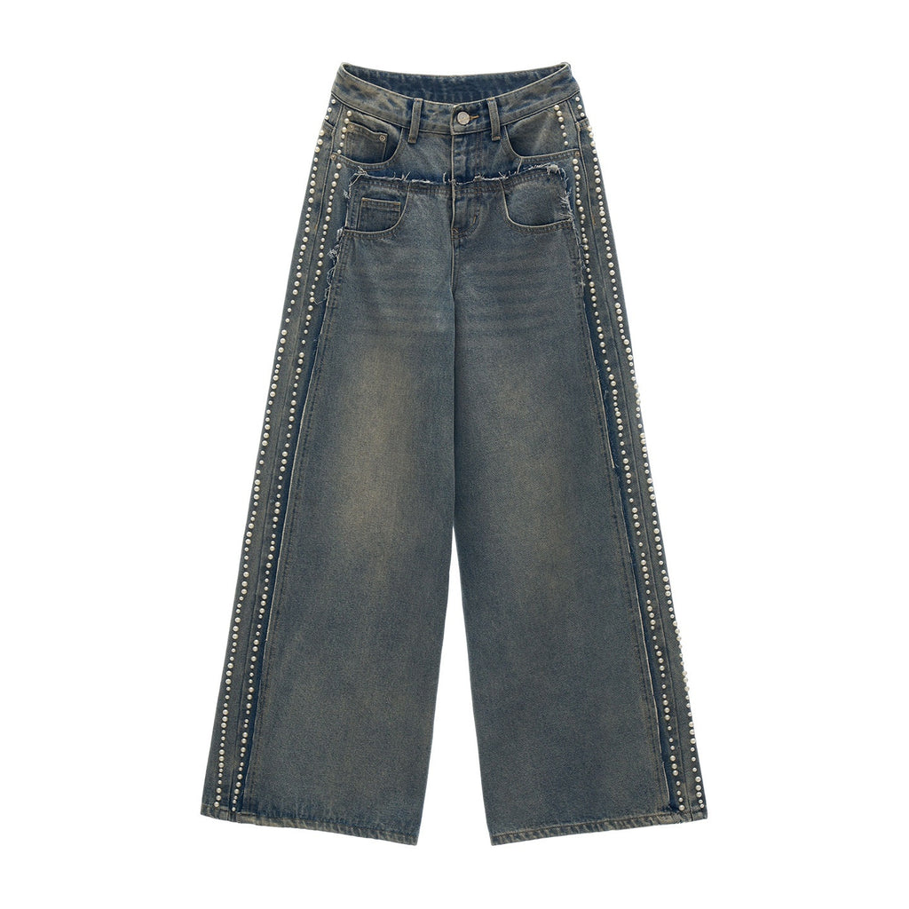 mamc_Retro_Light_Wash_Beaded_Distressed_Frayed_Hem_Women's_Cotton_Straight-leg_Jeans_1044614704349_MISSTT