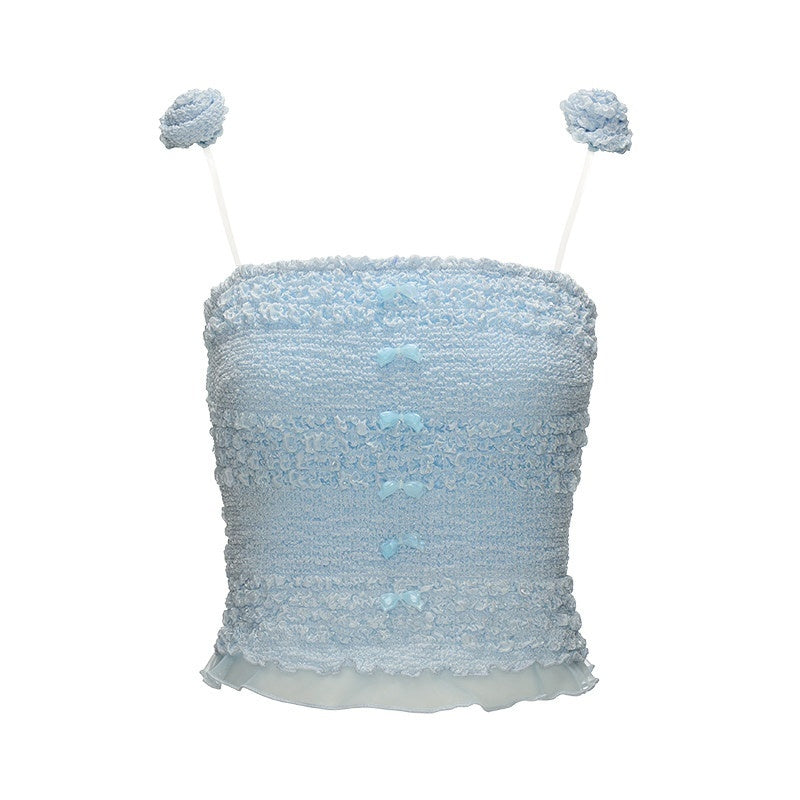 mamc_Rose_Strap_Ruched_Spliced_Women's_Polyester_Cropped_Tube_Tops_911122309227_MISSTT