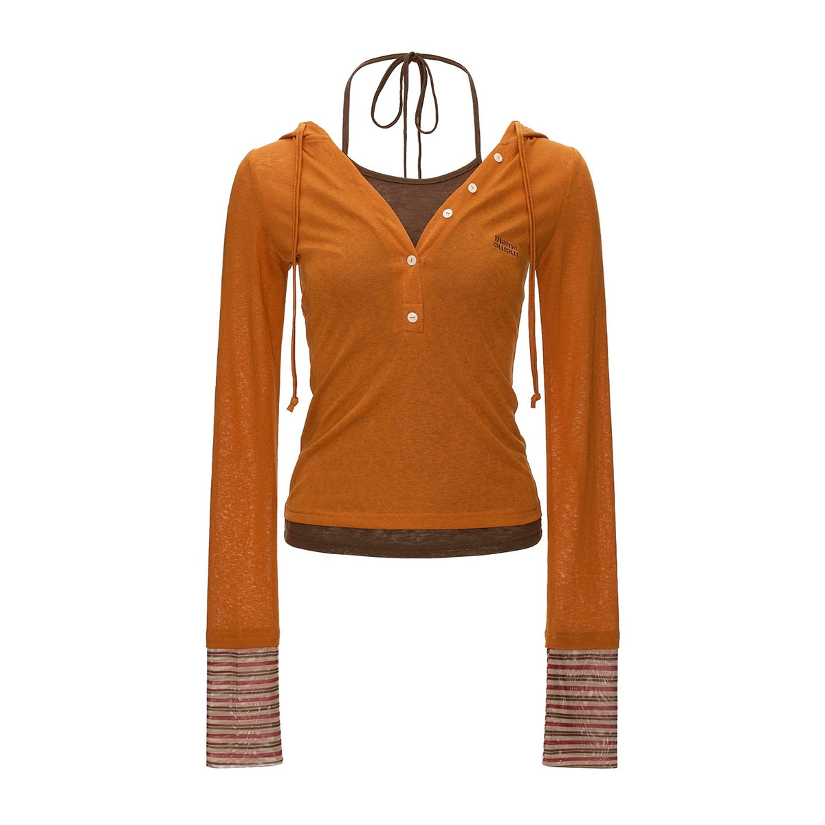 mamc_Snowflake_Print_Patchwork_Layered_Hooded_Women's_Lyocell_Long_Sleeve_T-shirts_1065733695380_MISSTT