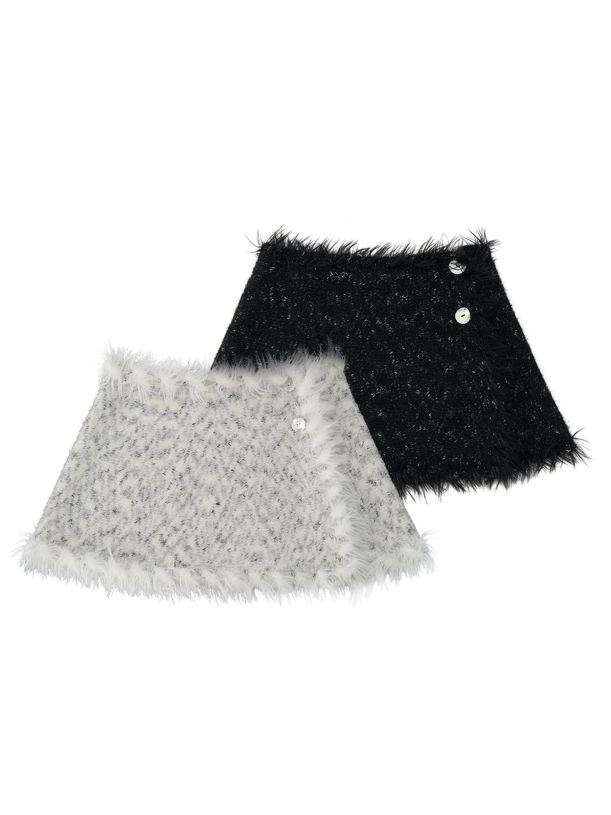 mamc Textured Dual Use Wool Blend Women's Scarves & Shawls