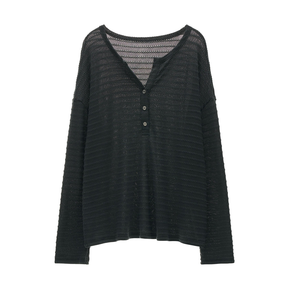mamc_Textured_Henley_Long_Sleeve_Women's_Spandex_Cardigans_1088115314087_MISSTT