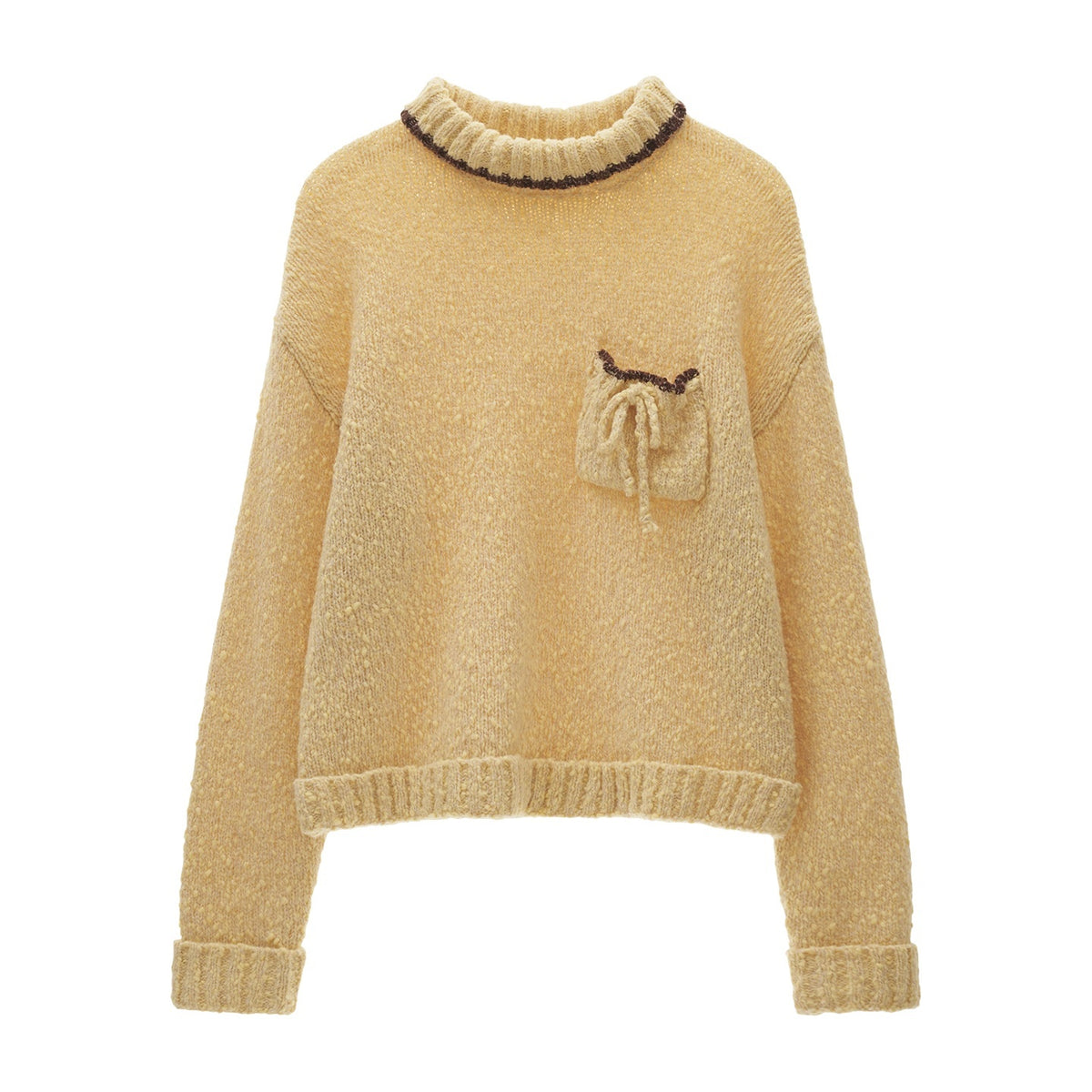 mamc_Two_Tone_Bow_Pocket_Loose_Wool_Women's_Turtleneck_Sweaters_1087215951450_MISSTT