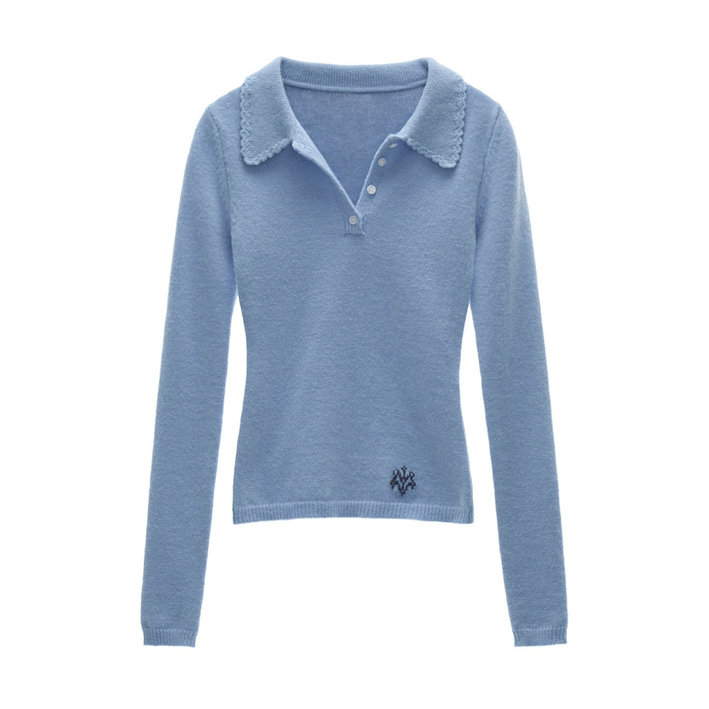 mamc_Vintage_Crochet_Floral_V-neck_Puff_Sleeve_Slim_Fit_Women's_Acrylic_Sweaters_986131310692_MISSTT