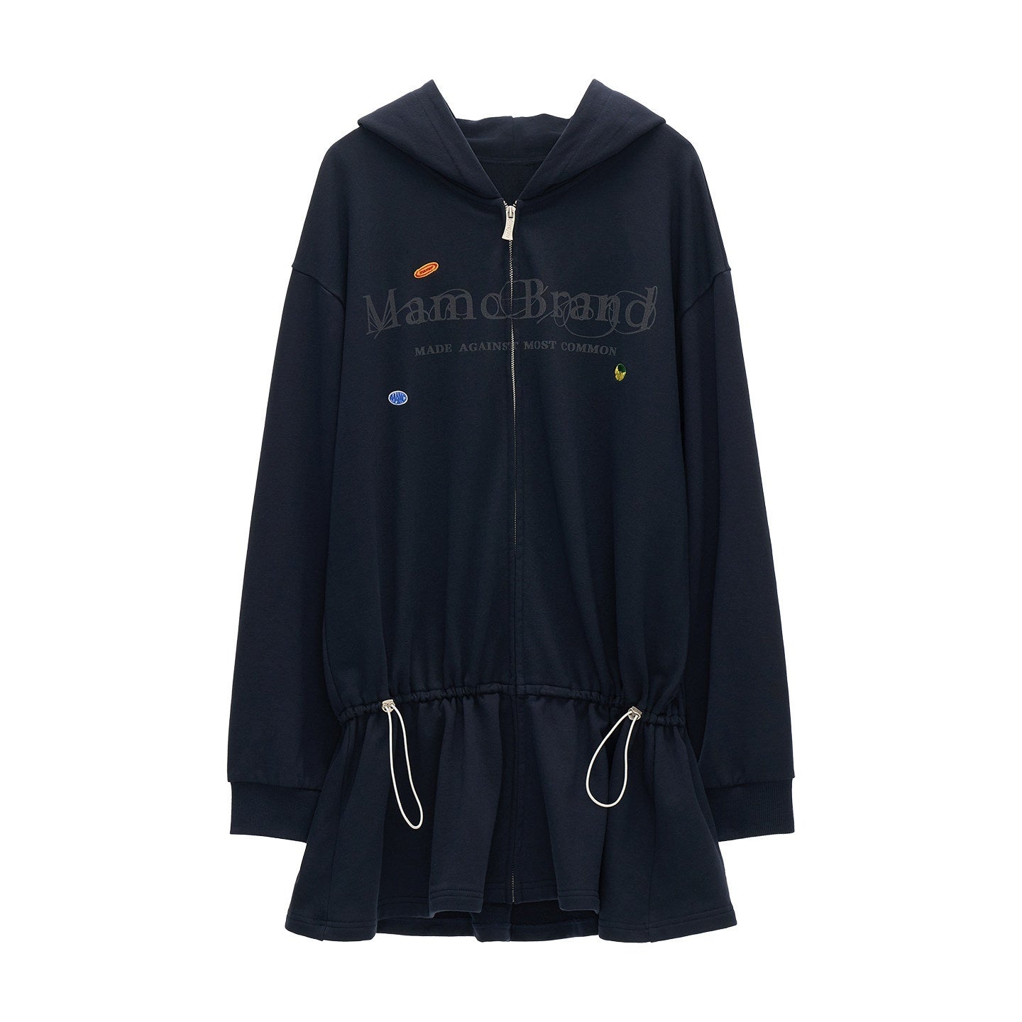 mamc_Washed_Distressed_Hooded_Zip_Logo_Long_Sleeve_Women's_Cotton_Casual_Mini_Dresses_967575132811_MISSTT