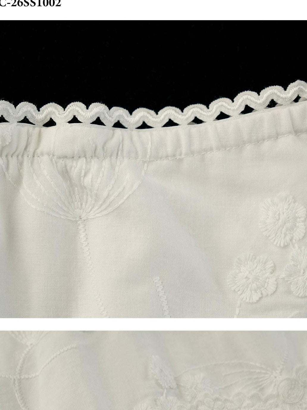 mamc White 3d Floral Applique Aline Long Women's Cotton Tulle Skirts