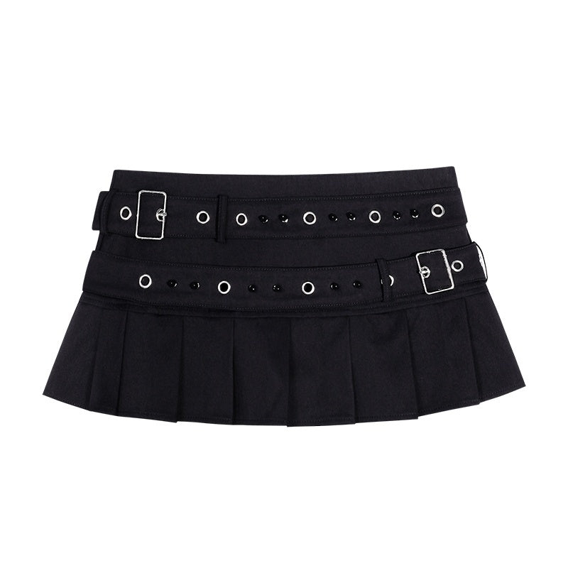 punknova_Punk_Distressed_Halter_V-neck_Women's_Two_Piece_Matching_Skirt_Sets_913239270430_MISSTT