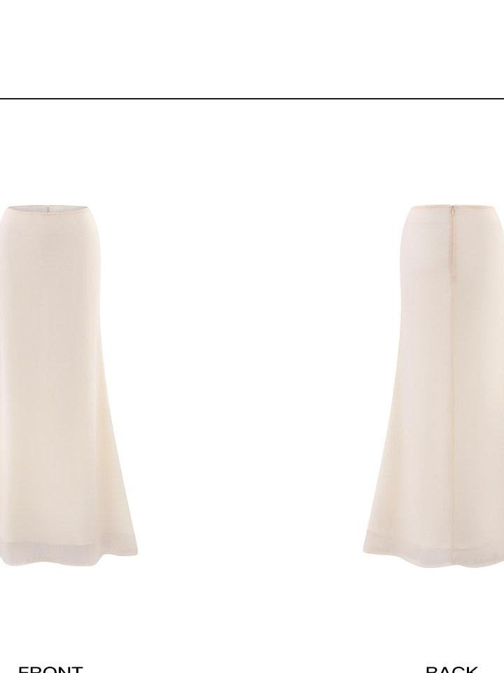 rovente Apricot Curve Contour Bodycon Slimming Low Waist Women's Maxi Skirts