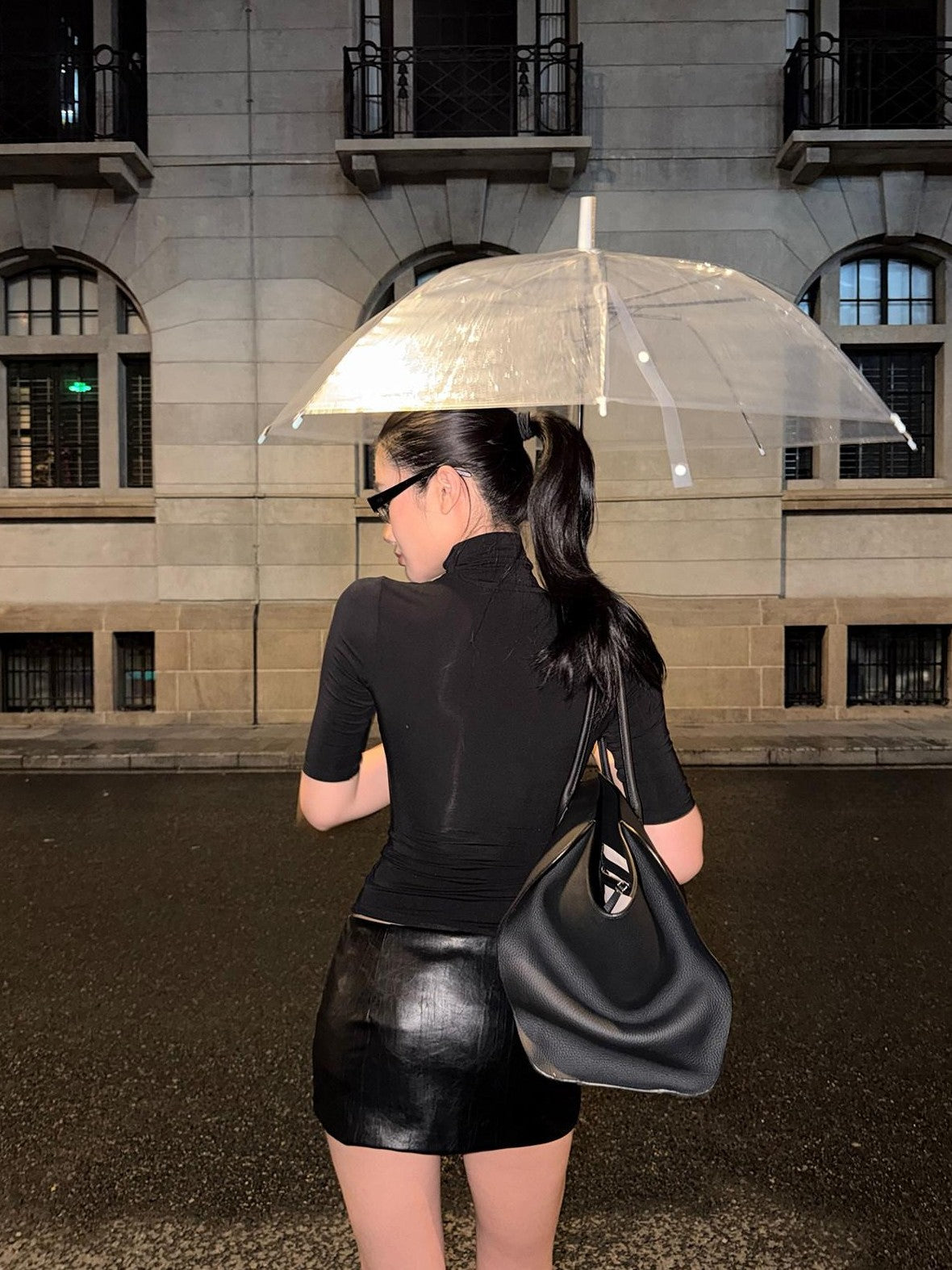 rovente Black Cooling Low Rise Bodycon Anti Exposure Women's Lined Mini Skirts