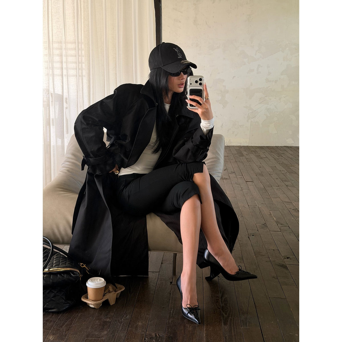 rovente_Black_Stand_Collar_Double_Breasted_Reversible_Loose_Women's_Cotton_Trench_Coats_1078572854863_MISSTT