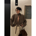 rovente_Coffee_Plaid_Ribbon_Tie_V-neck_Patch_Pocket_Women's_Shirt_Jackets_974101641147_MISSTT