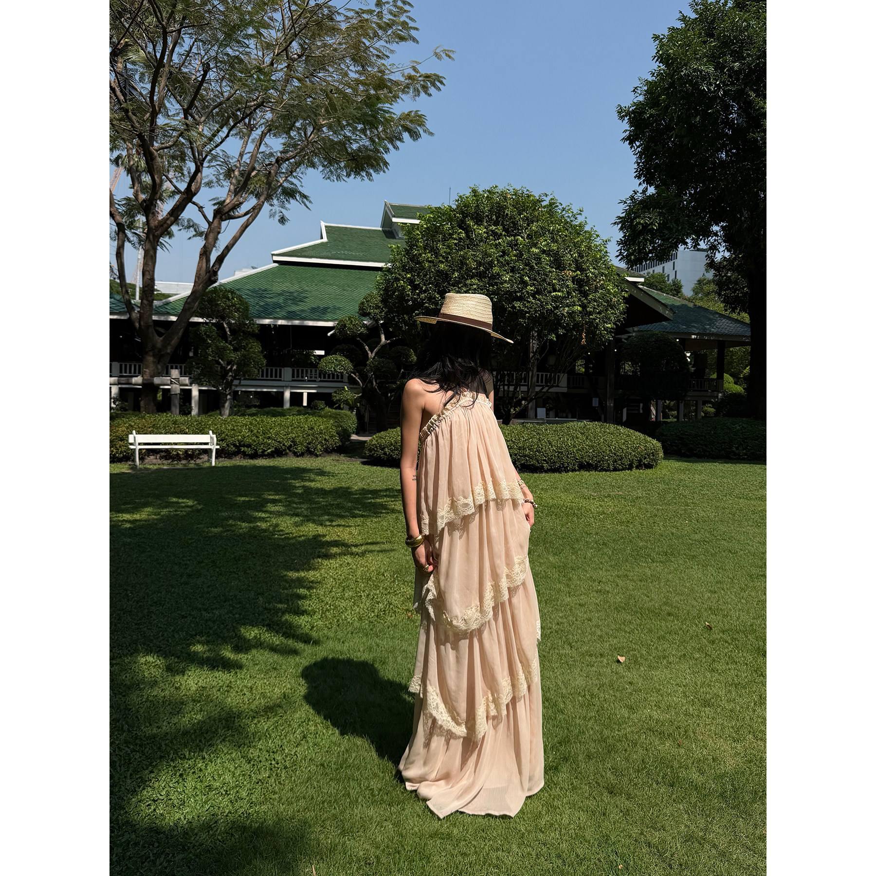 rovente_Garden_Waltz_Pink_Apricot_Halter_Neck_Tiered_Ruffle_Women's_Slip_Maxi_Dresses_1043278197453_MISSTT