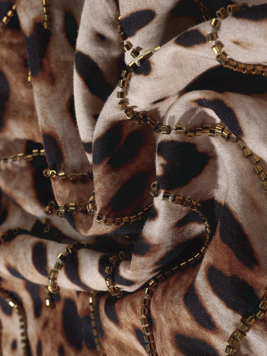 rovente Golden Leopard Deep V Asymmetrical Women's Cotton Spaghetti-strap Camisoles