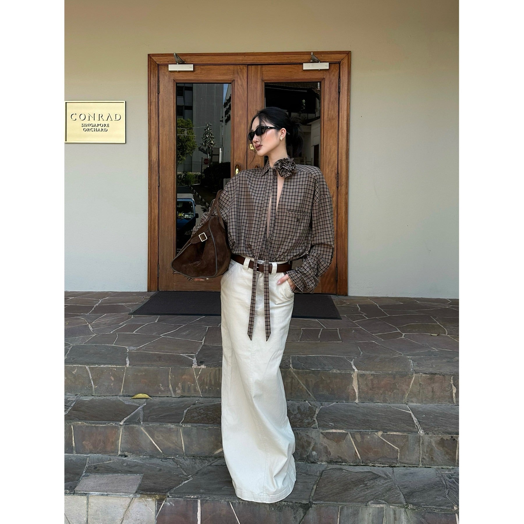 rovente_Khaki_Slit_Straight_Midwaist_Woven_Women's_Cotton_Maxi_Skirts_867759192176_MISSTT