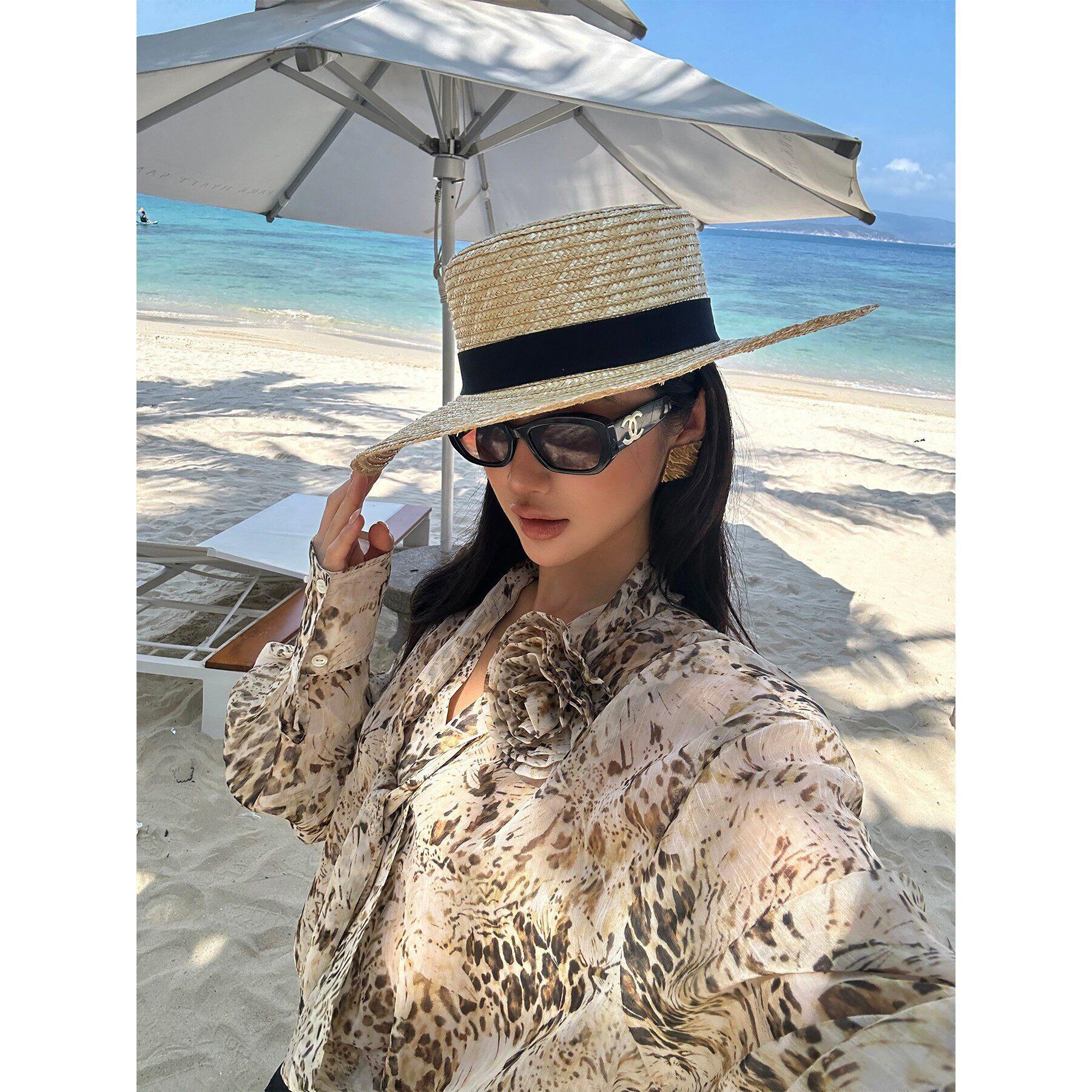 rovente_Leopard_Print_Loose_Long_Sleeve_Tie_Neck_Women's_Polyester_Shirt_Jackets_913692093840_MISSTT