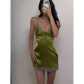 rovente_Lime_Green_Deep_V-neck_Spaghetti_Strap_Lace_Trim_Women's_Slip_Mini_Dresses_1059044640583_MISSTT