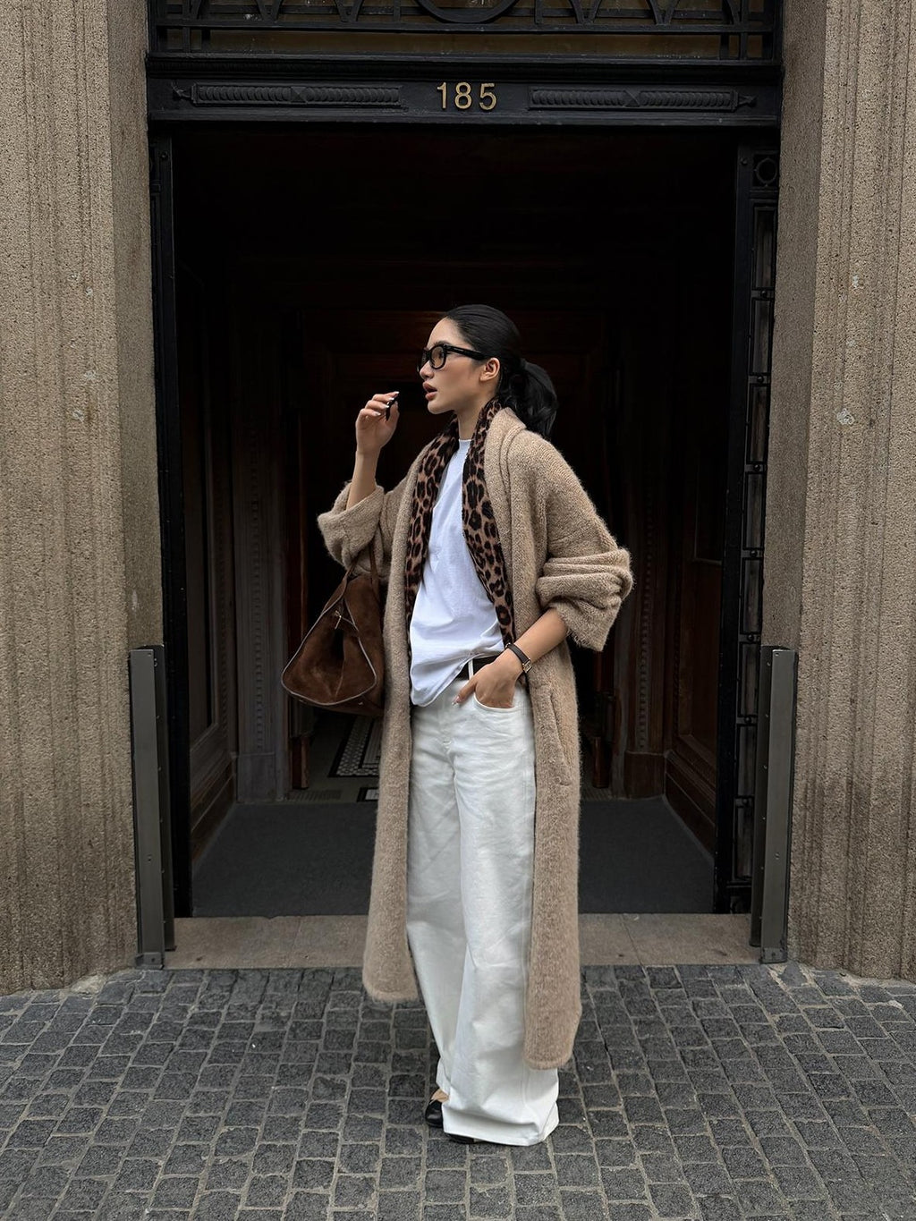 rovente Long Knit Solid Loose Fit Women's Knitwear Cardigans