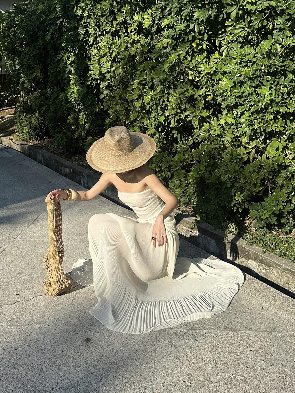 rovente Seaside Sequin Floor Length Women's Tulle Strapless Maxi Dresses