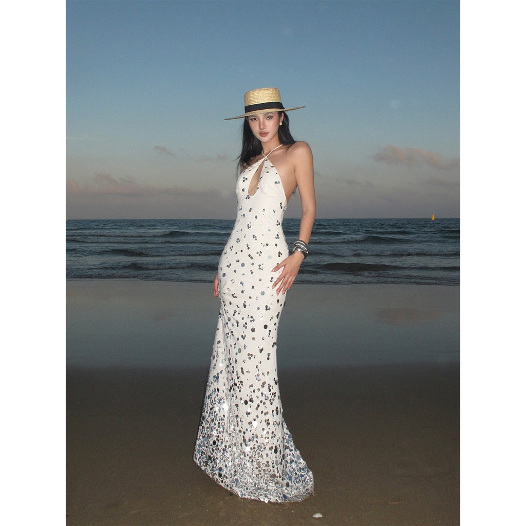 rovente_Sequin_Halter_Mermaid_Women's_Linen_Blend_Bodycon_Maxi_Dresses_913603006203_MISSTT