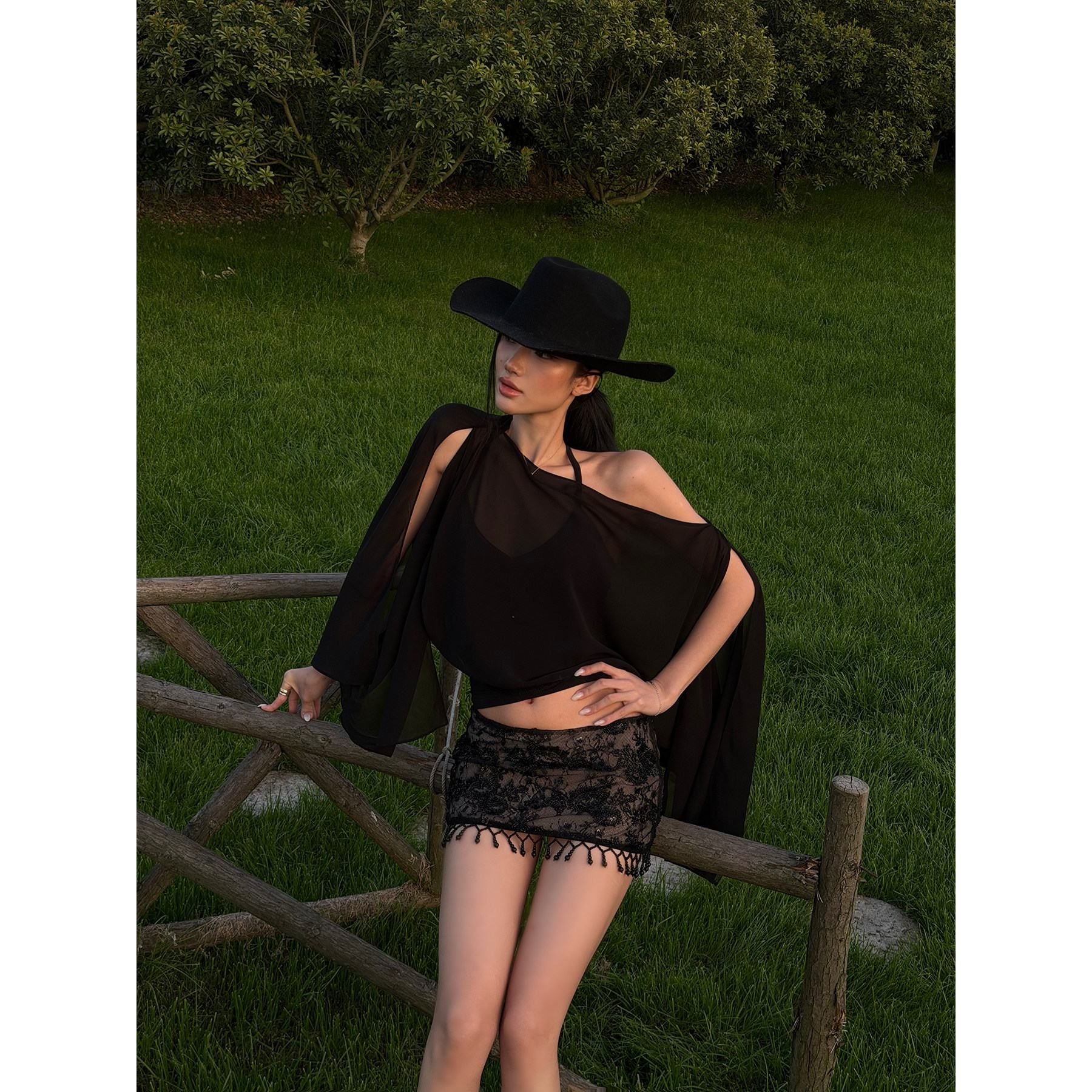 rovente_Sexy_Black_Sheer_Off_Shoulder_Tee_Women's_Matching_Skirt_Sets_1047736135410_MISSTT