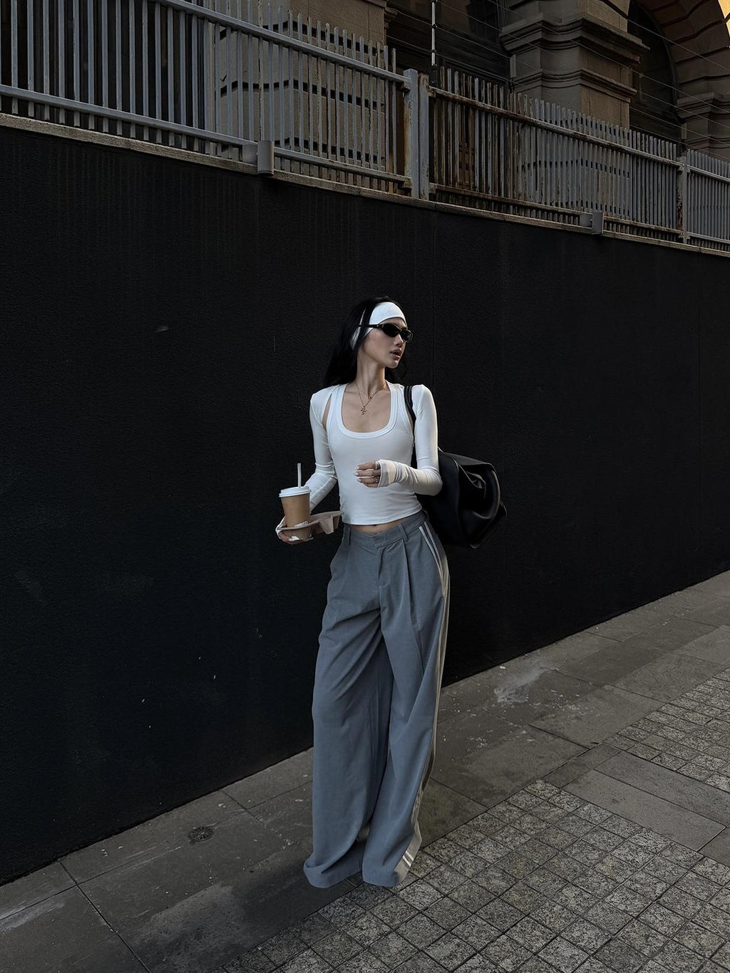 rovente Two Tone Knit Long Sleeve Slim Fit Solid Women's Lyocell Boleros & Shrugs