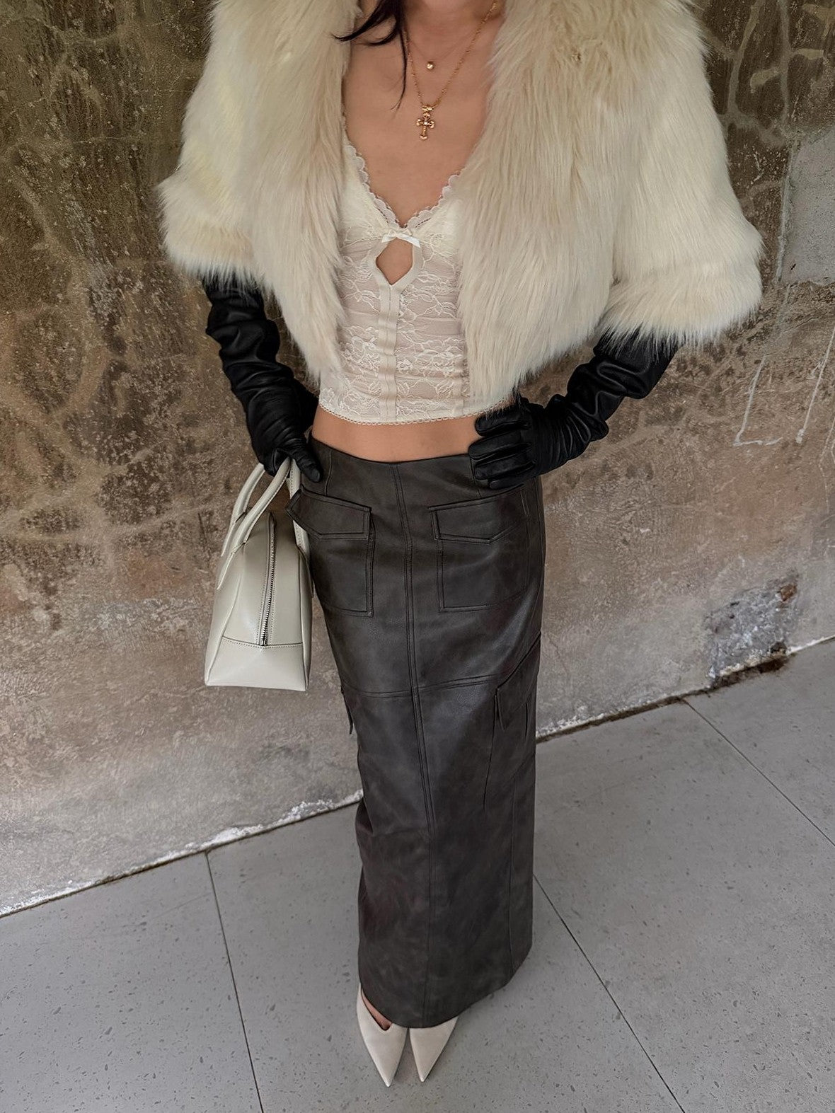 rovente Two Tone Lace Slim Fit Women's Nylon Camisoles