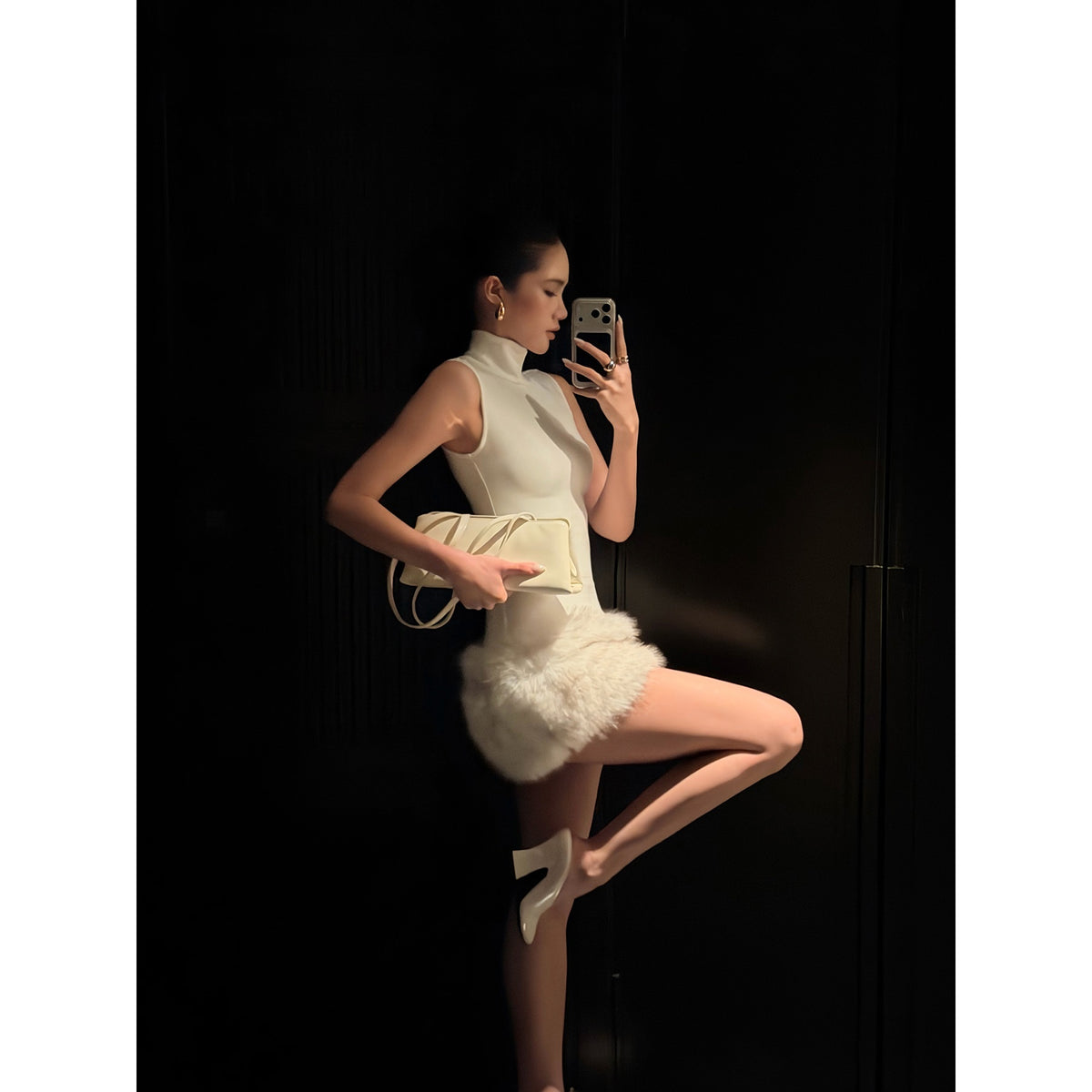 rovente_White_High_Neck_Sleeveless_Knit_Slim_Fit_Women's_Bodycon_Mini_Dresses_1088464053834_MISSTT