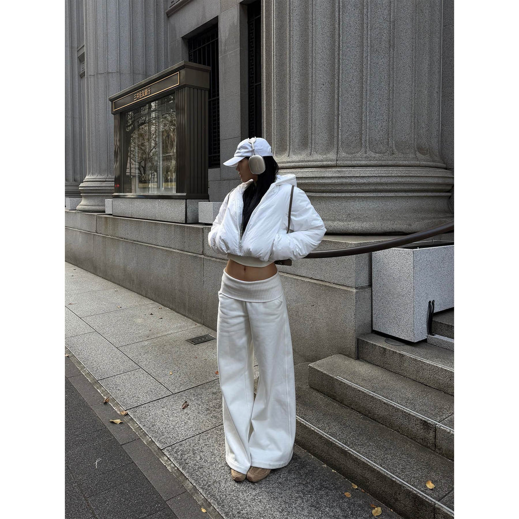 rovente_White_Ribbed_High_Waist_Micro_Flare_Pockets_Knit_Women's_Cotton_Blend_Sweatpants_995369650416_MISSTT